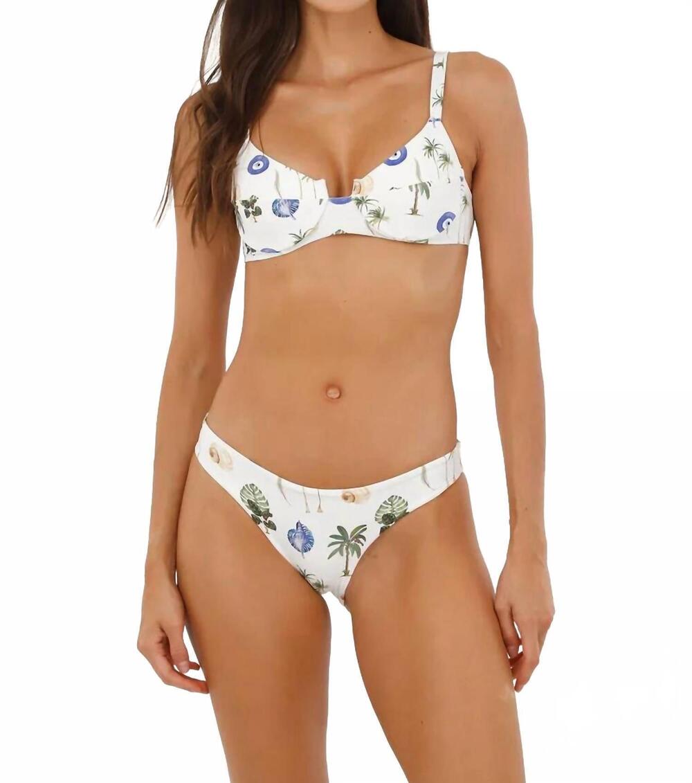 NEW MALAI majestic bikini top in lango fresh